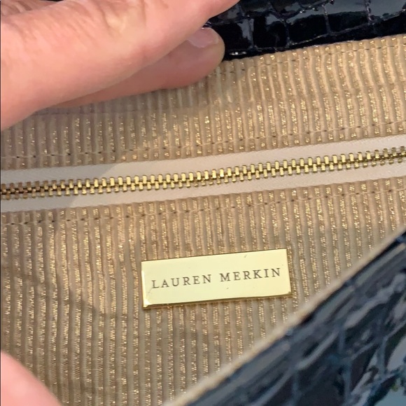 Lauren Merkin black patent clutch - Picture 3 of 7